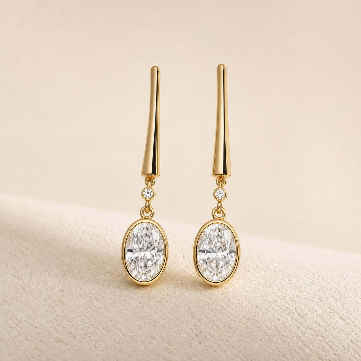 Aster Diamond Drop Earrings