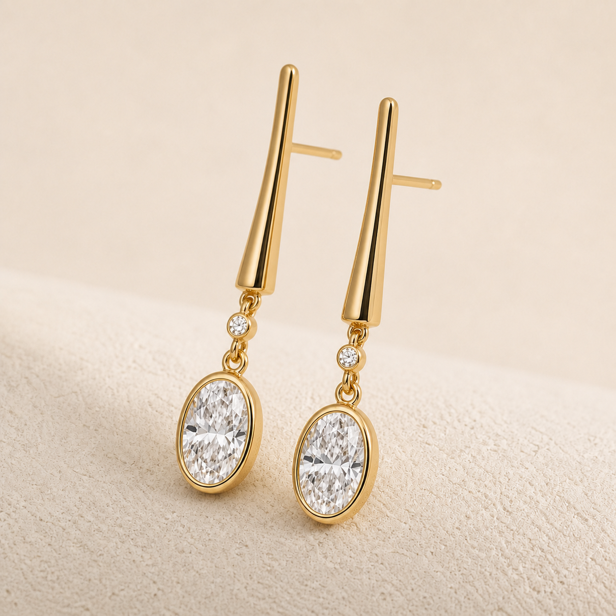Aster Diamond Drop Earrings
