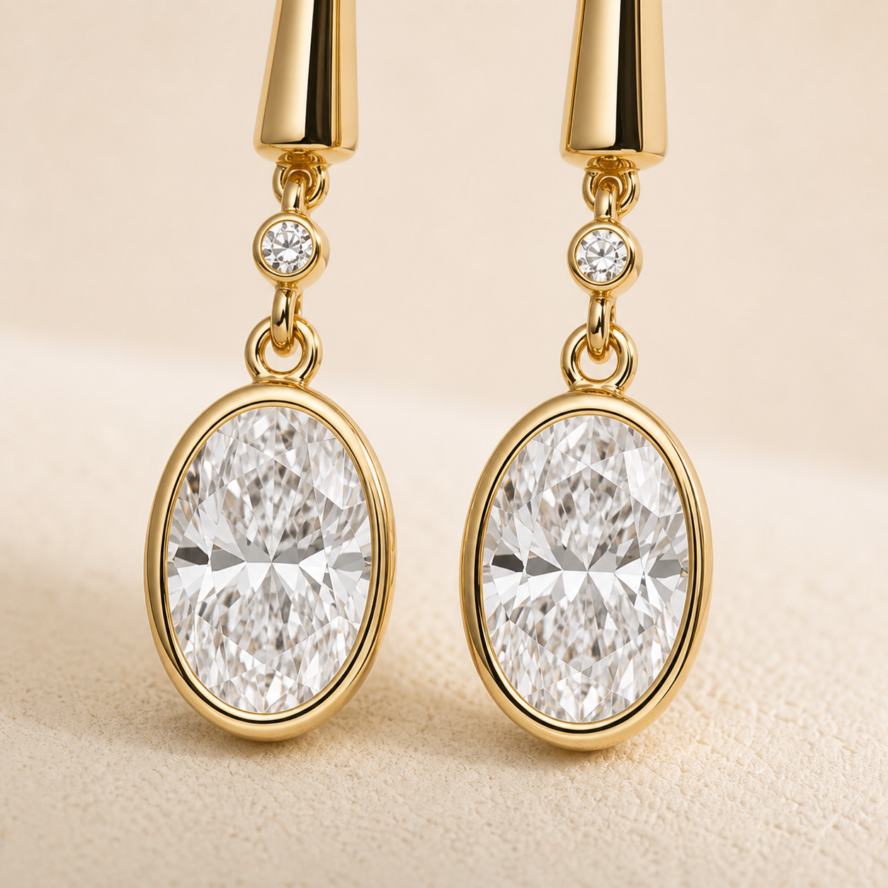 Aster Diamond Drop Earrings