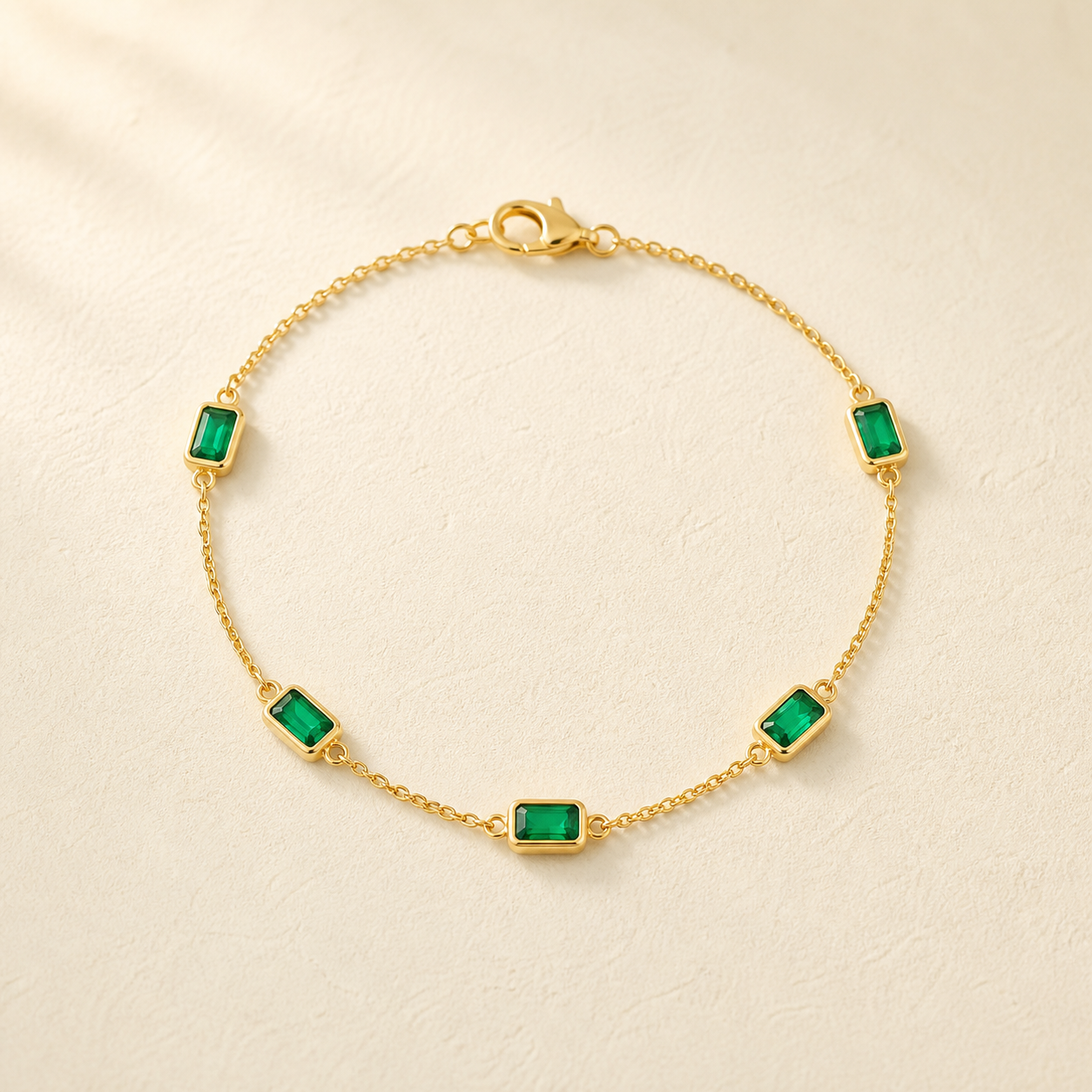 Elan Emerald Line Bracelet