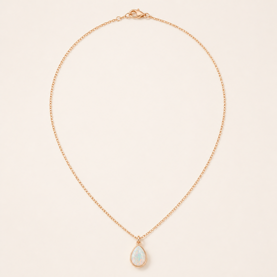 Opaline Teardrop Necklace